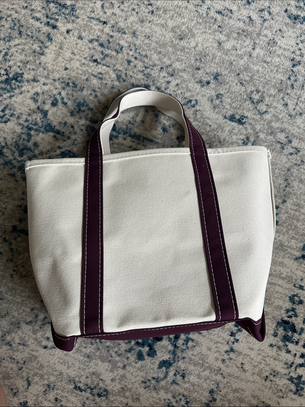 **SOLD**NWT L.L. Bean Boat & Tote Medium Fig Canvas Bag USA Made - Picture 5 of 8